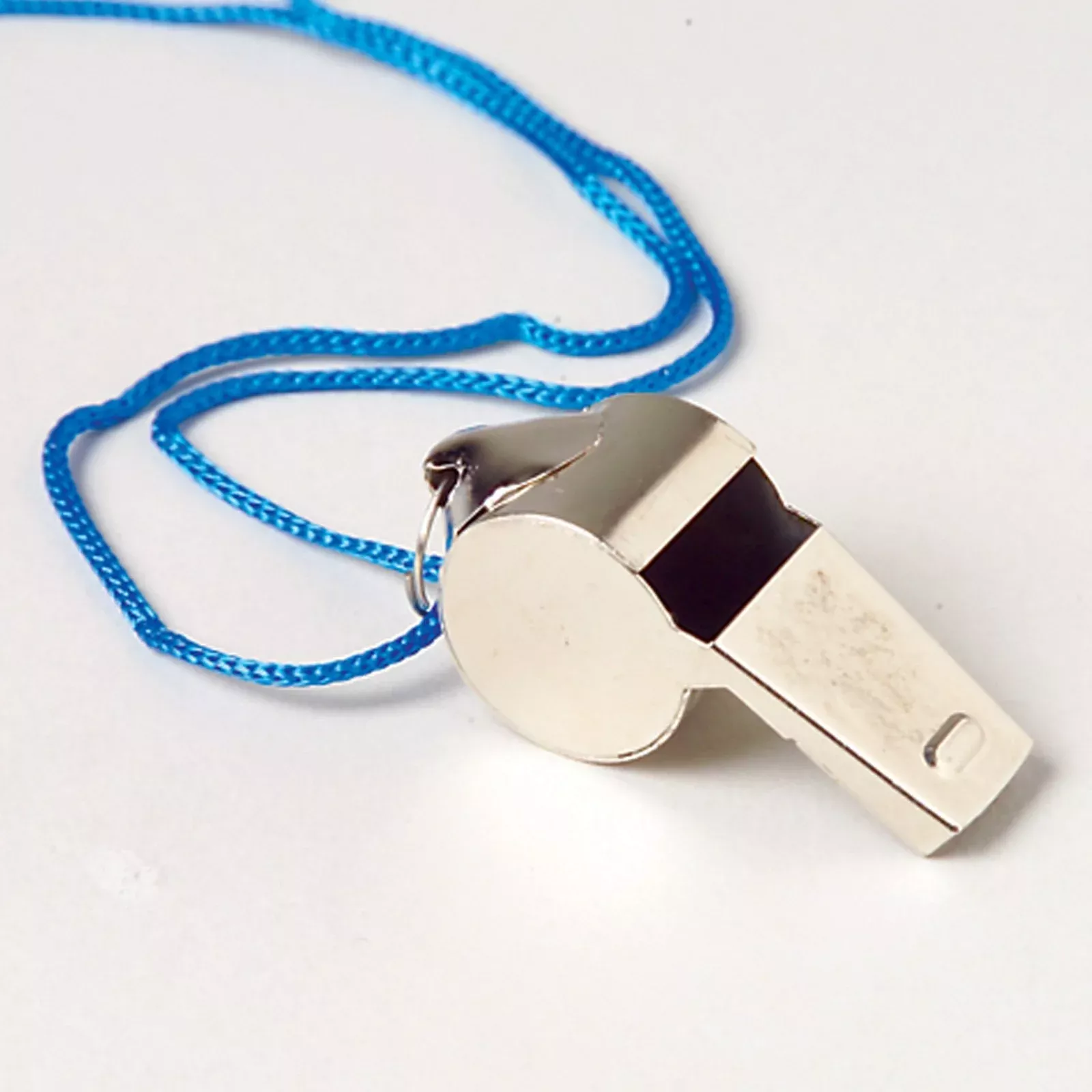 U. S. Toy Metal Whistle with Neck String, One Size, 12 per Package