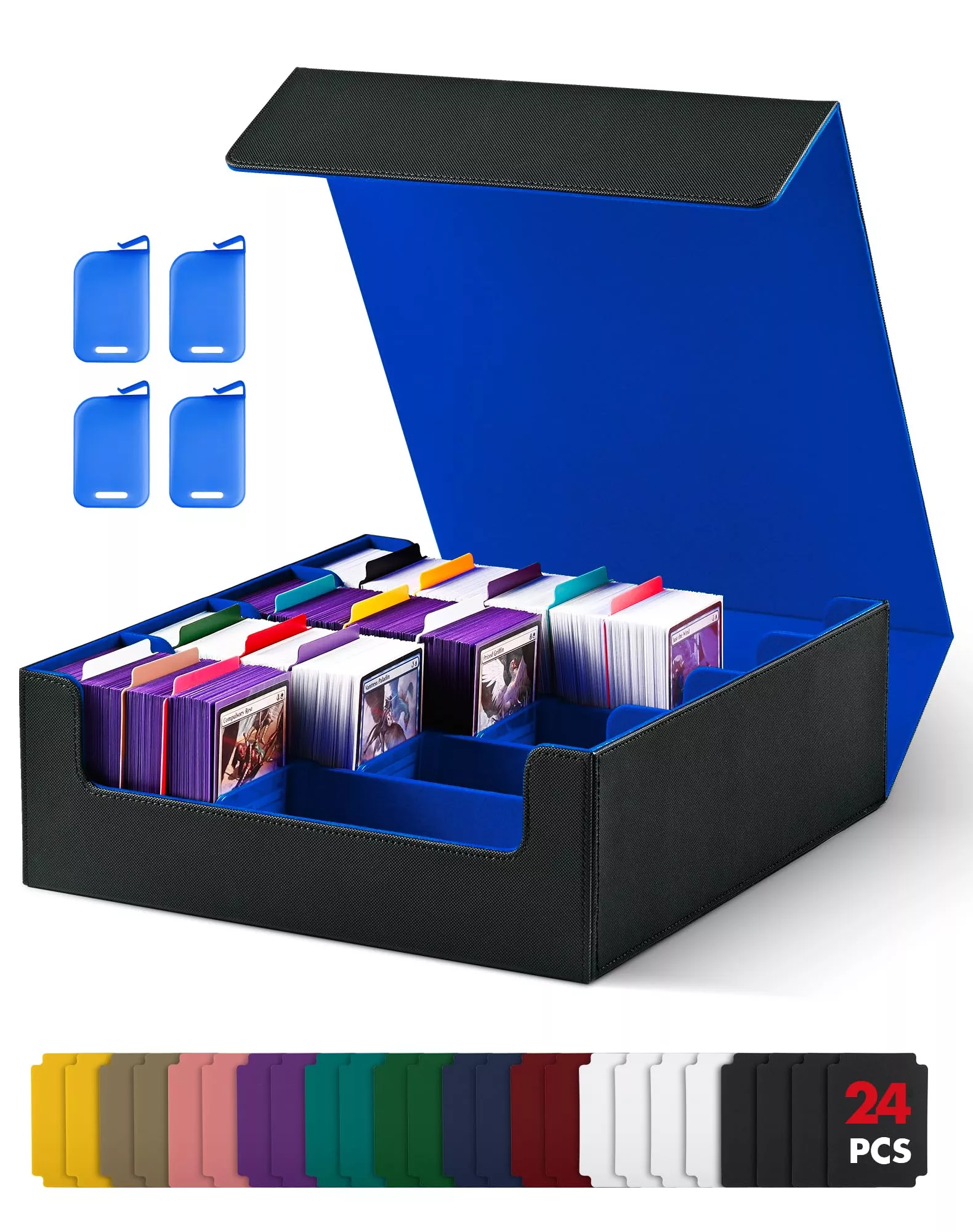 Uaono Card Storage Box For Trading Cards, 2400+ Mtg Commander Deck Box