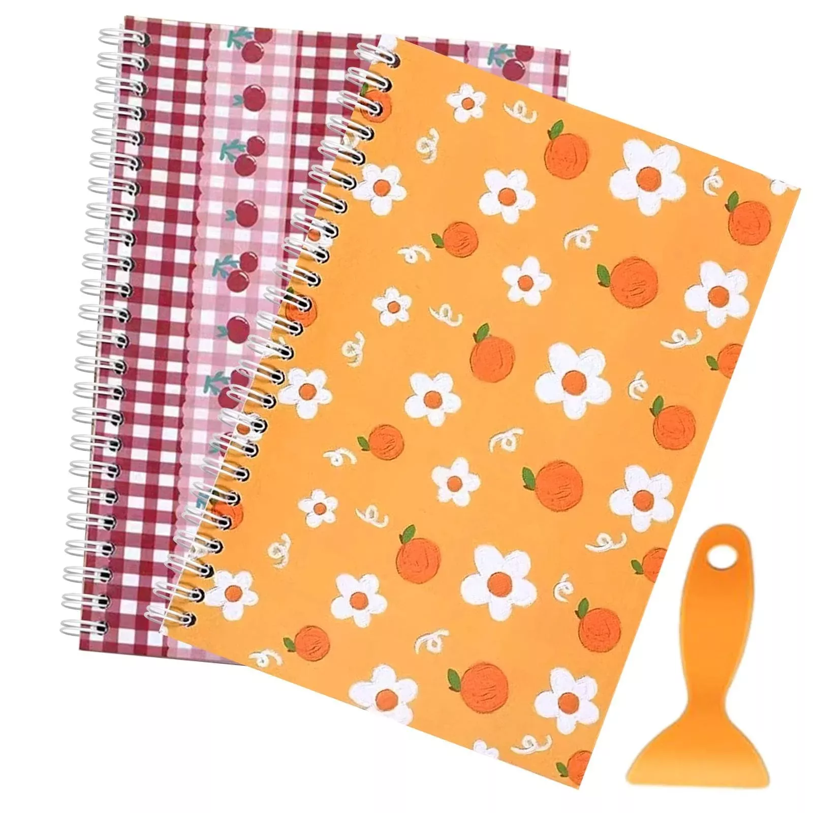 UFU Sticker Collecting Album Two-Pack A5, Orange & Cherry Red