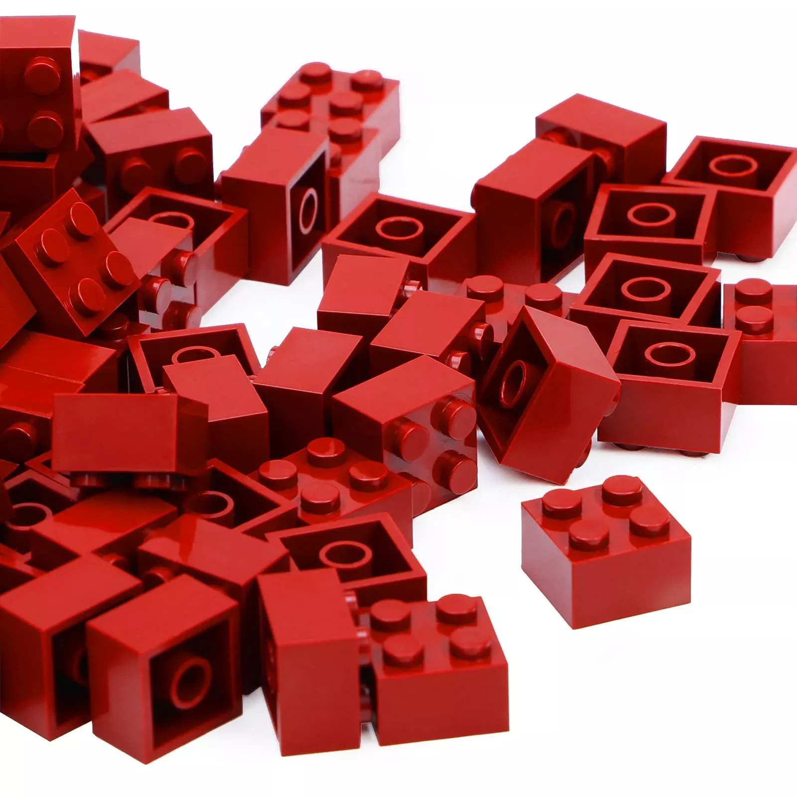 Unirolic Classic Building Bricks Set, 100 Piece 2X2 Basic Building Blo