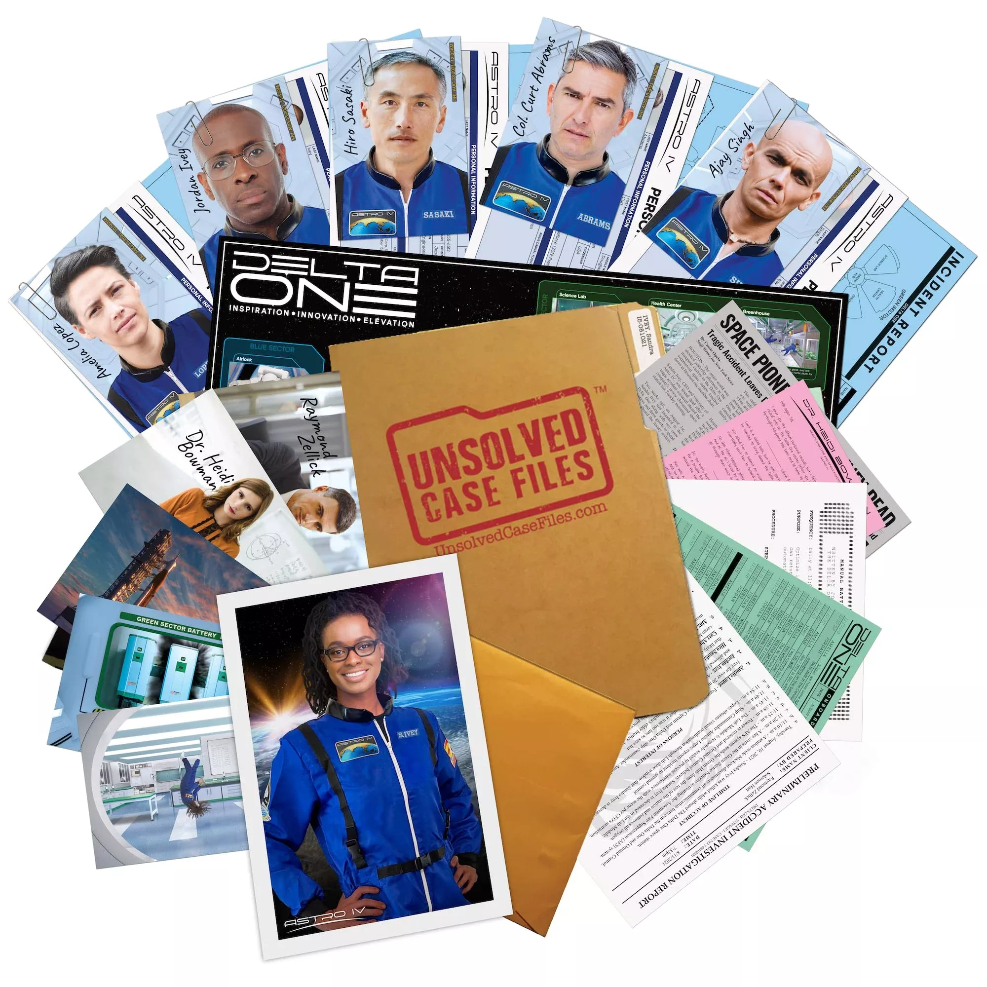 Unsolved Case Files Cold Case Murder Mystery Game - Ivey, Sandra - Mul