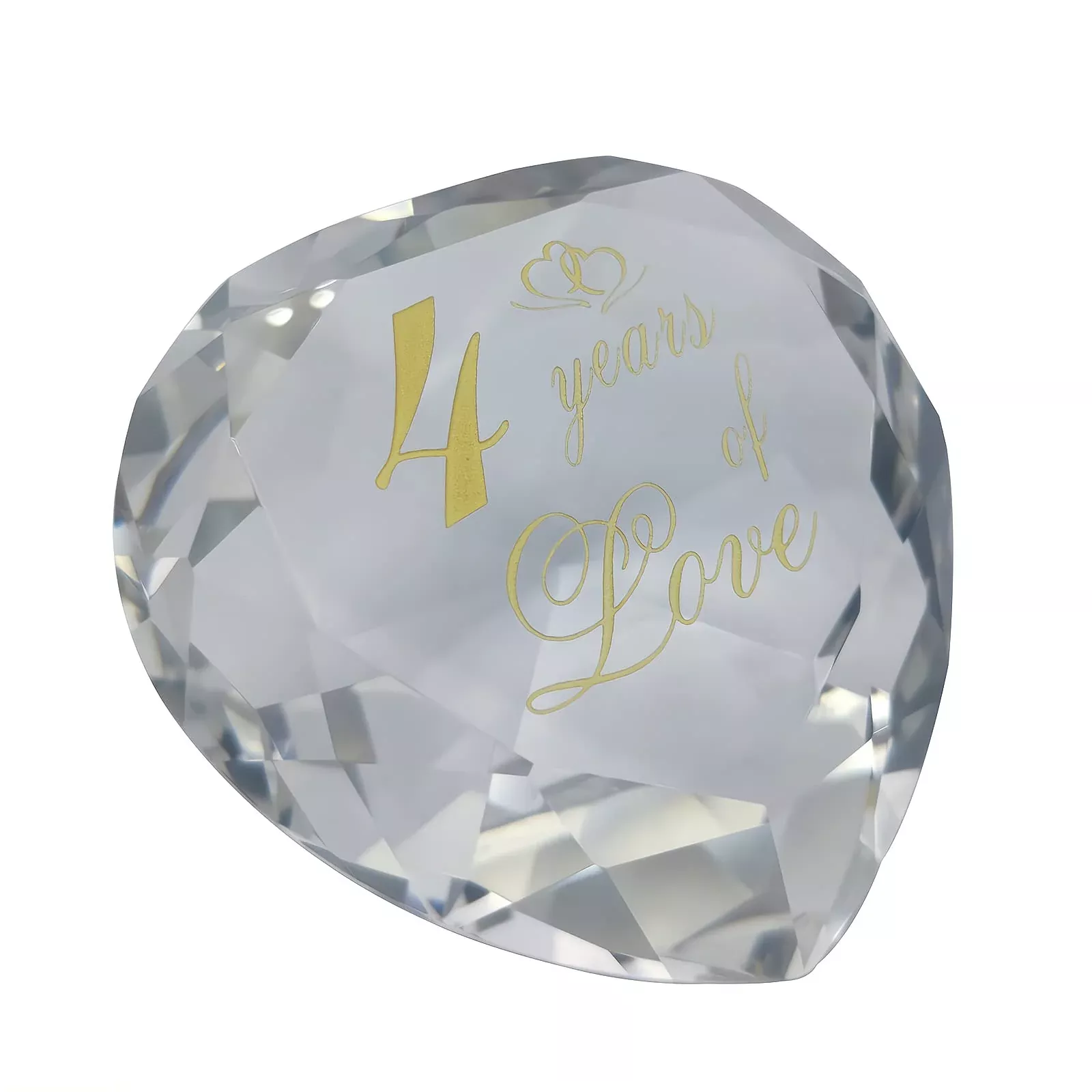 Urmforweilin K9 Crystal Heart Gift for 4th Anniversary, 3.