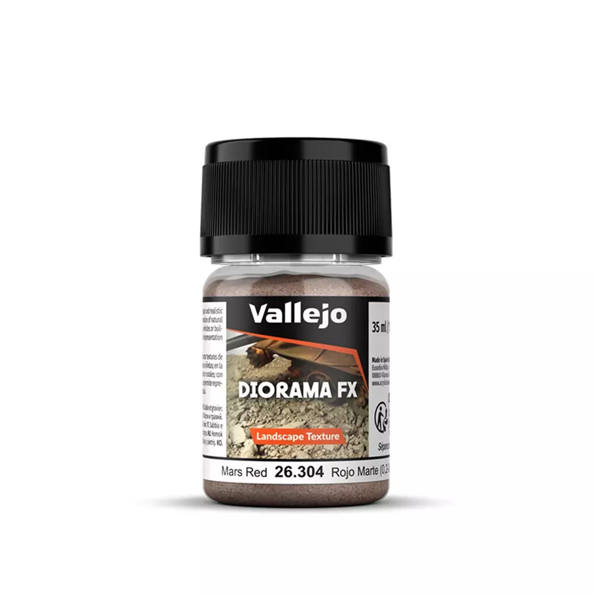 Vallejo 26.304 Diorama FX Mars Red 0.2-0.6mm Landscape Texture 35ml Bottle