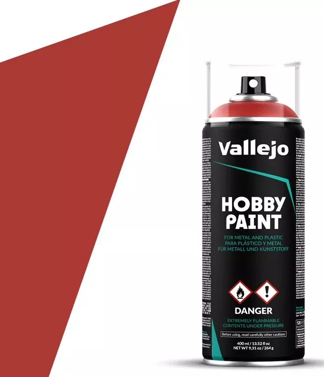 Vallejo 28.016 Fantasy Color Scarlet Red 400ml Spray