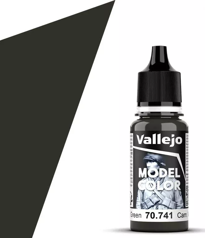 Vallejo 70.741 Camouflage Black Green Model Color 17ml Bottle