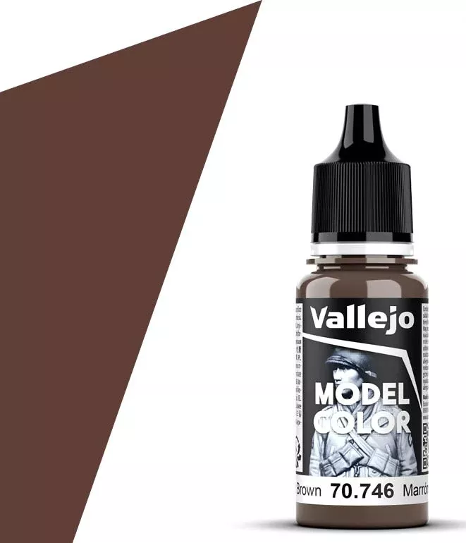 Vallejo 70.746 Chestnut Brown Model Color 17ml Bottle