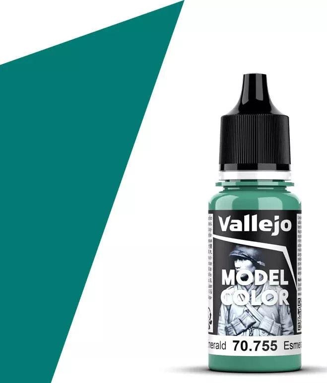 Vallejo 70.755 Light Emerald Model Color 17ml Bottle