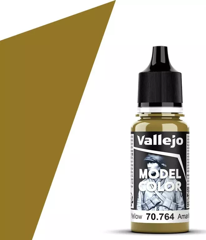 Vallejo 70.764 Military Yellow Model Color 17ml Bottle
