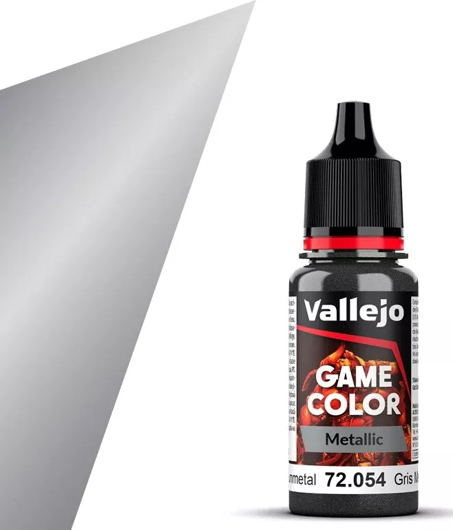 Vallejo 72.054 Game Color Metallic Dark Gunmetal 18ml