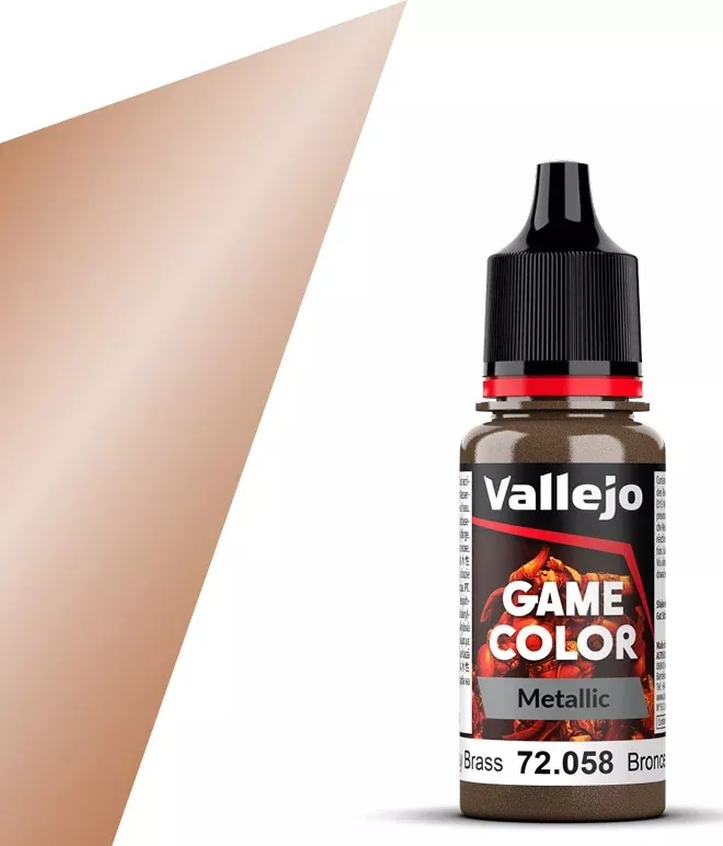 Vallejo 72.058 Game Color Metallic Brassy Brass 18ml