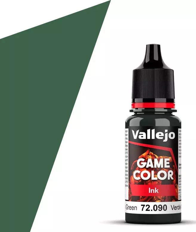 Vallejo 72.090 Game Color Black Green Ink 18ml