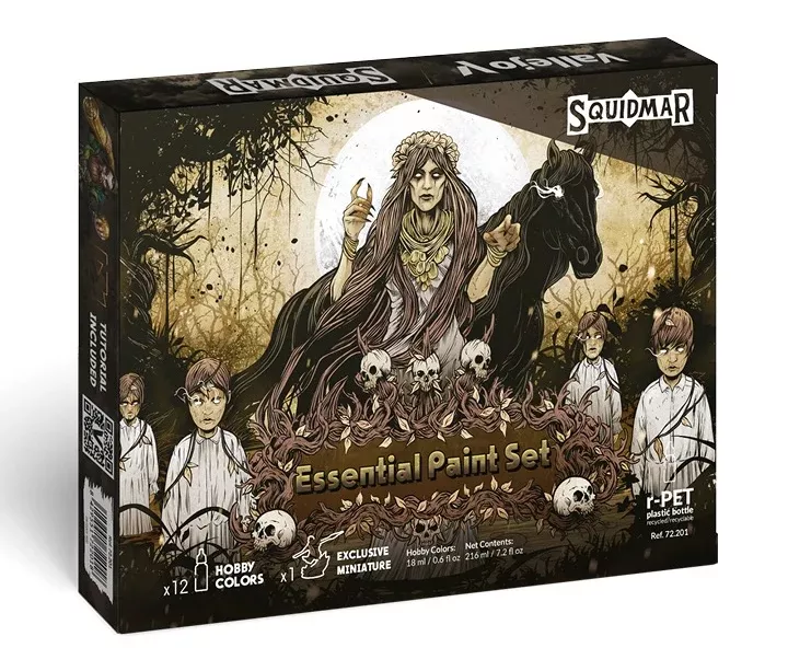 Vallejo 72.201 Squidmar Miniatures 12 Color Paint Set