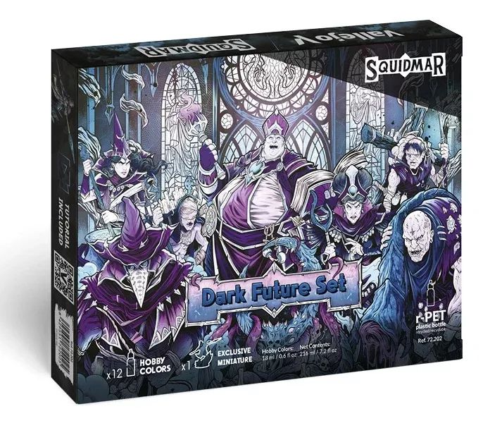 Vallejo 72.202 Squidmar Mini Dark Future 12 Color Paint Set