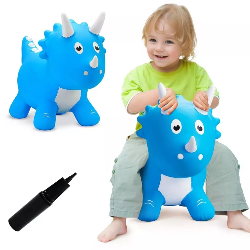 VangeBow Dinosaur Bouncy Horse Medium, Safe, Eco-Friendly Toy