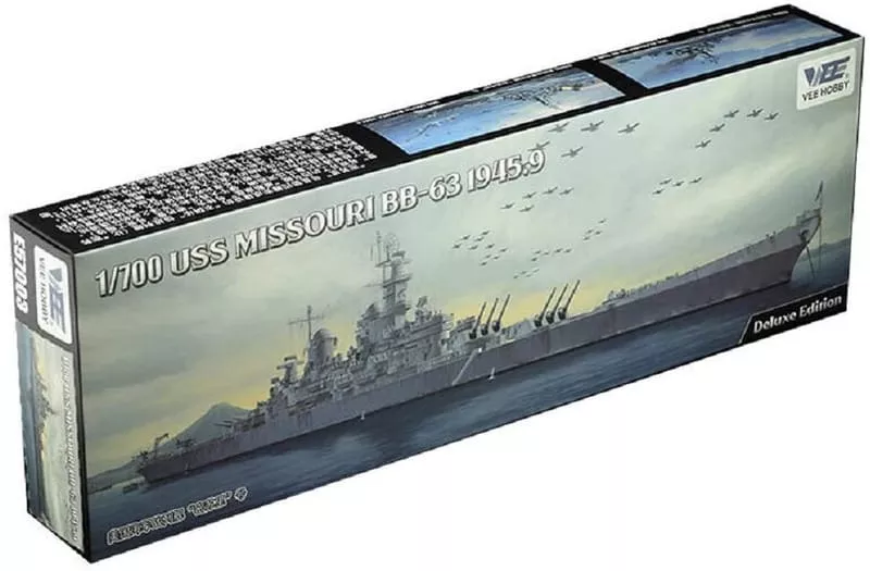 VEE Hobby Models E57003 1/700 Deluxe USS Missouri BB-63 1945 Plastic Model Kit
