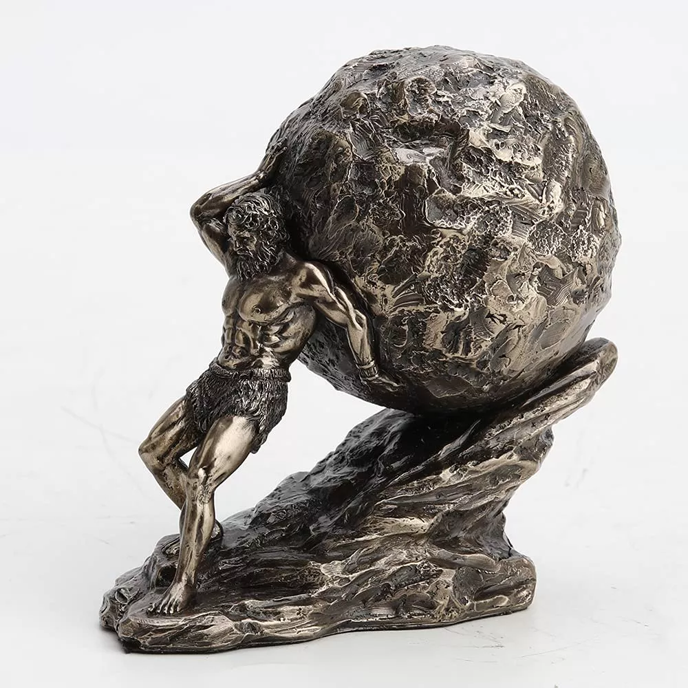 Veronese Design Sisyphus Sculpture Bronze 4.75" x 2.