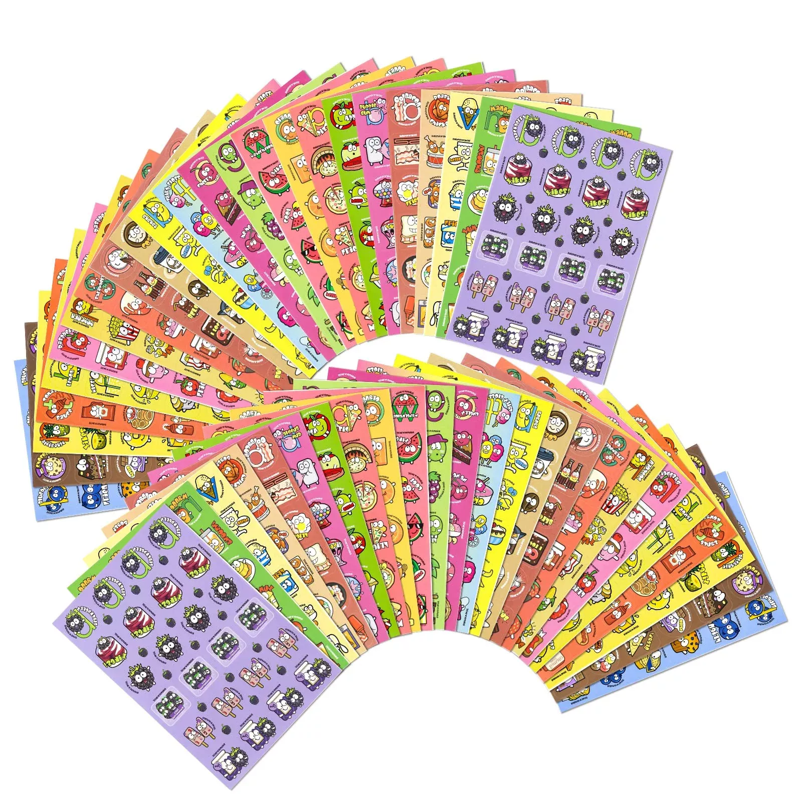 VKPI Multi Scents Scratch 'N' Sniff Stickers, 1152 Pieces,