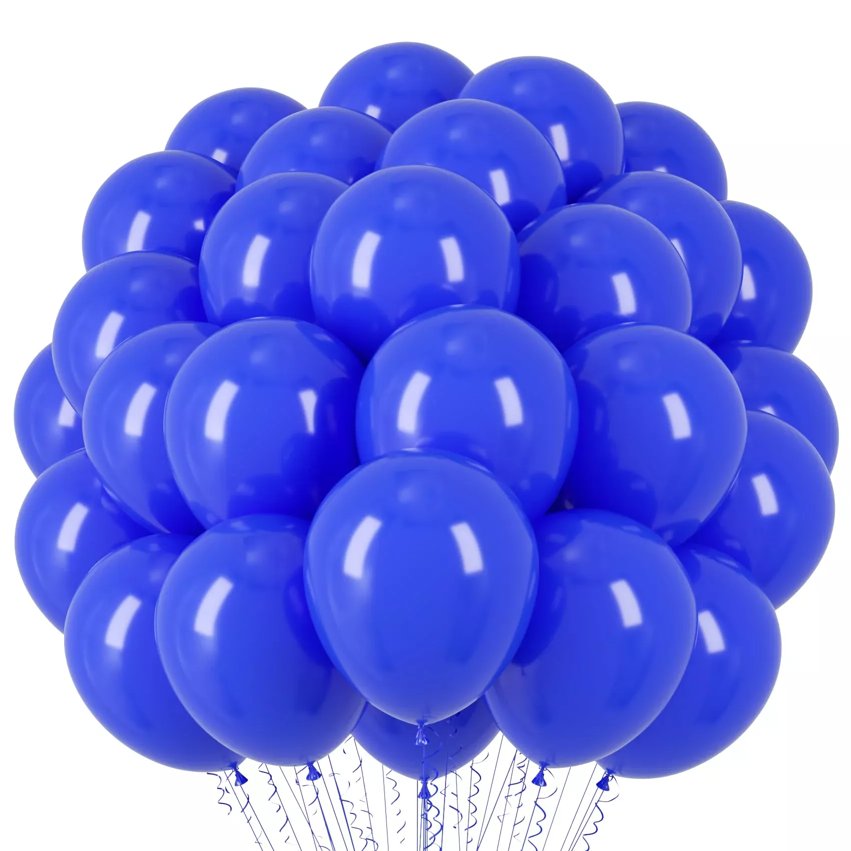 Voircoloria 12" Royal Blue Latex Balloons, 66 Pack for Parties