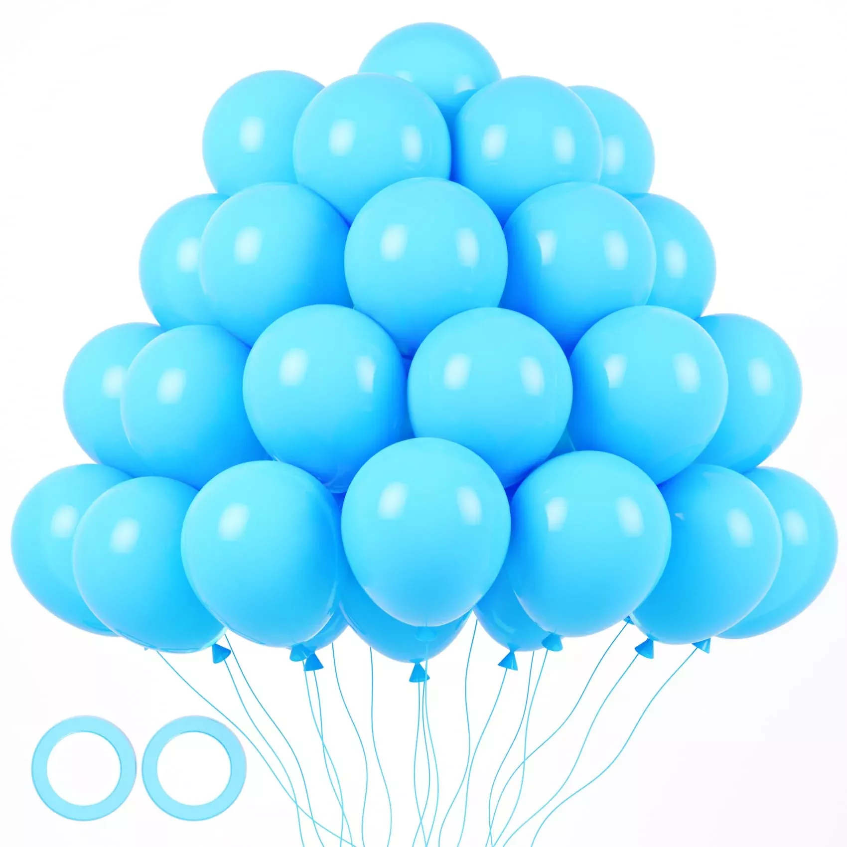 Voircoloria Blue Balloon Garland Kit 12" 105pcs for Parties