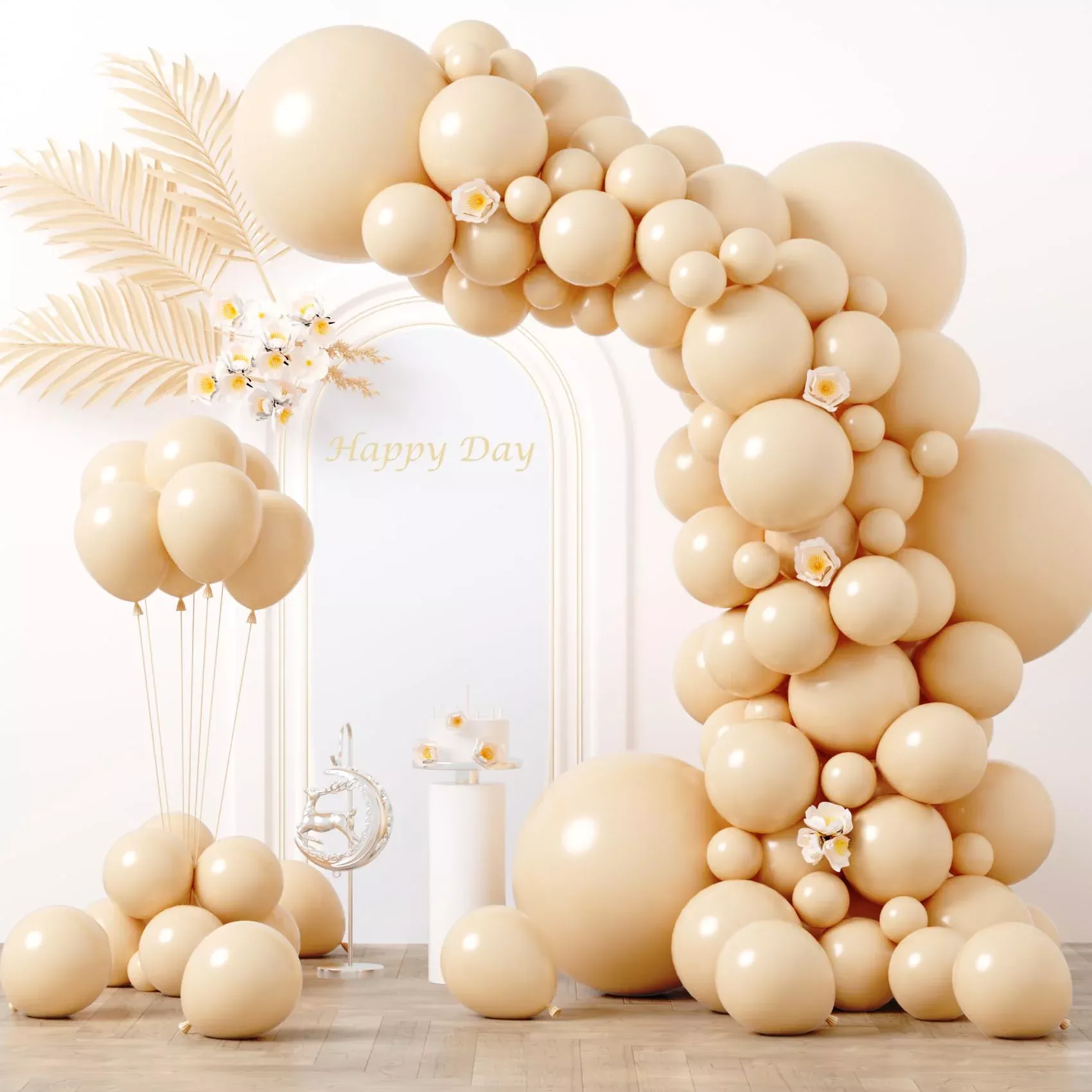 Voircoloria Blush Pink Balloon Set 130pcs 5/10/12/18