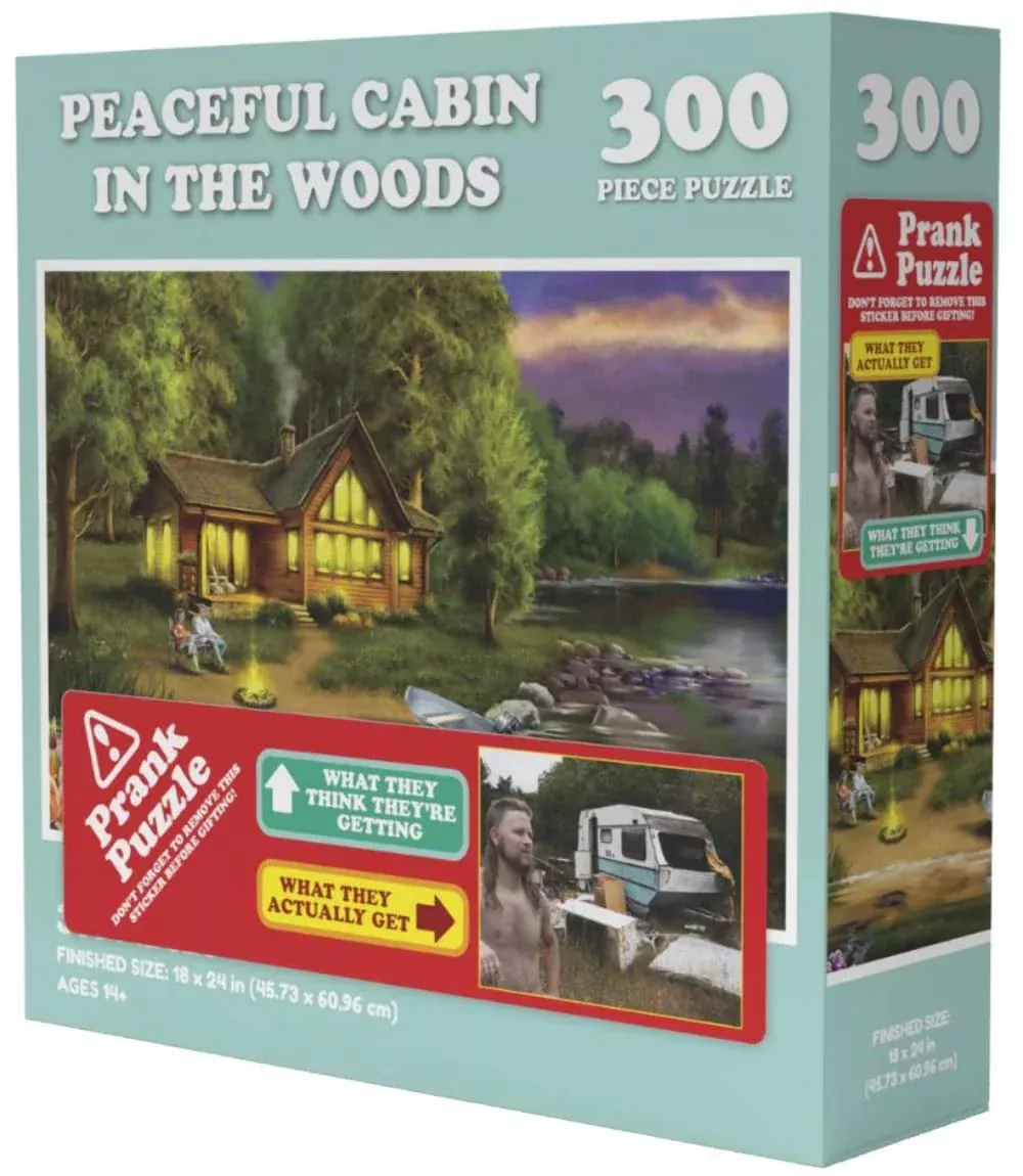 VR Distribution 300 Piece Jigsaw Puzzle - Wilder Games Peaceful Cabin