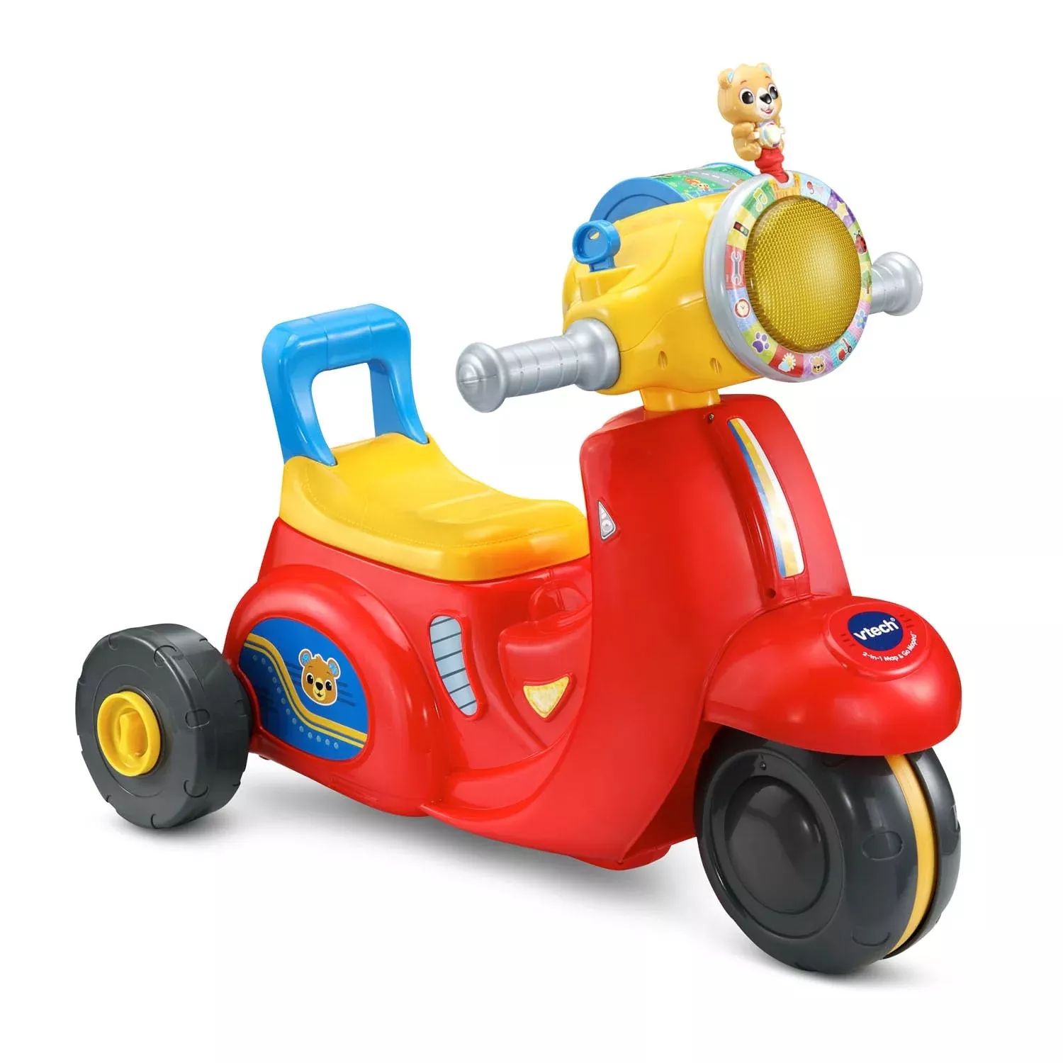 VTech 2-in-1 Ride-On Toy Trike Scooter Red for Ages 12-