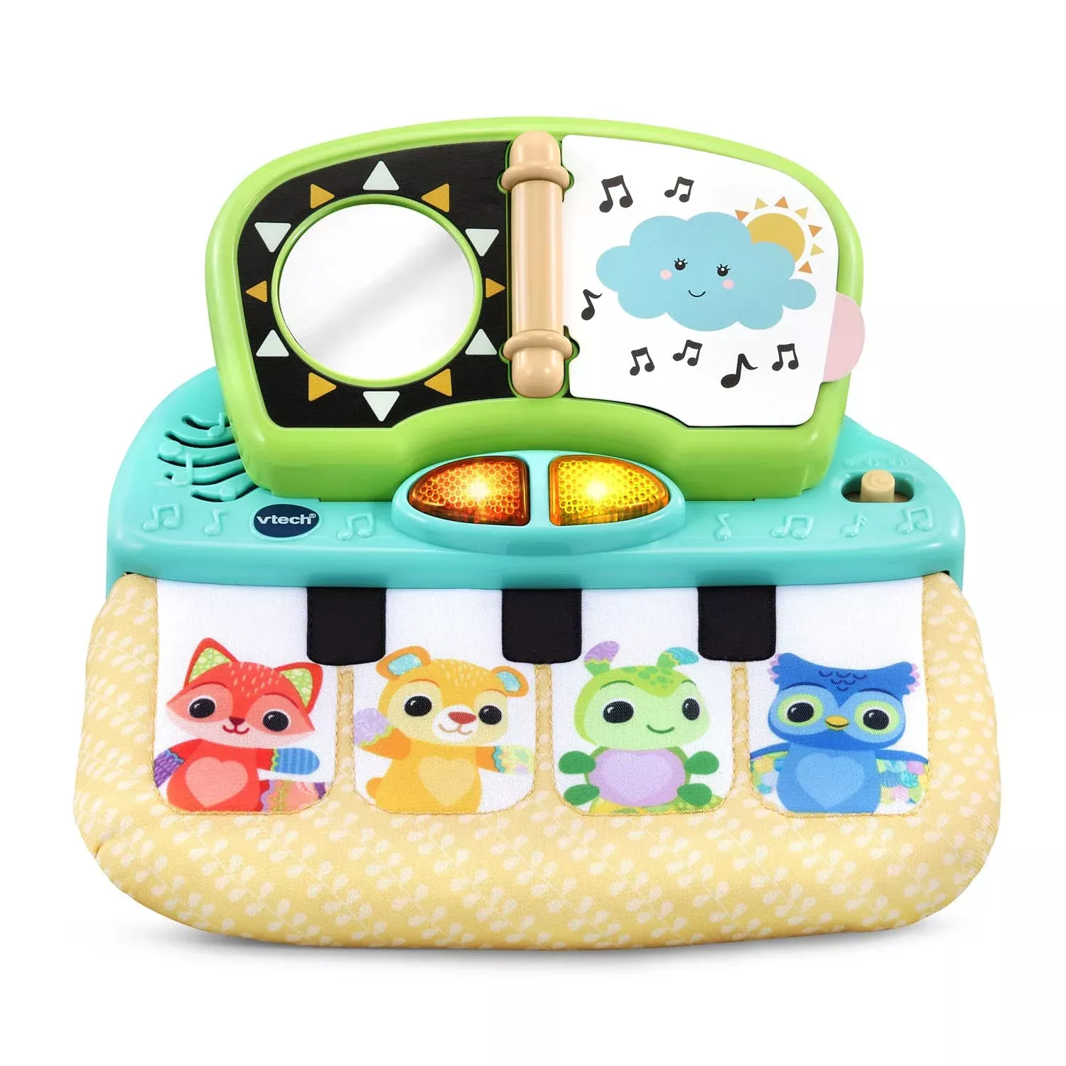 VTech 3-in-1 Tummy Time to Toddler Piano, Multicolor, Compact