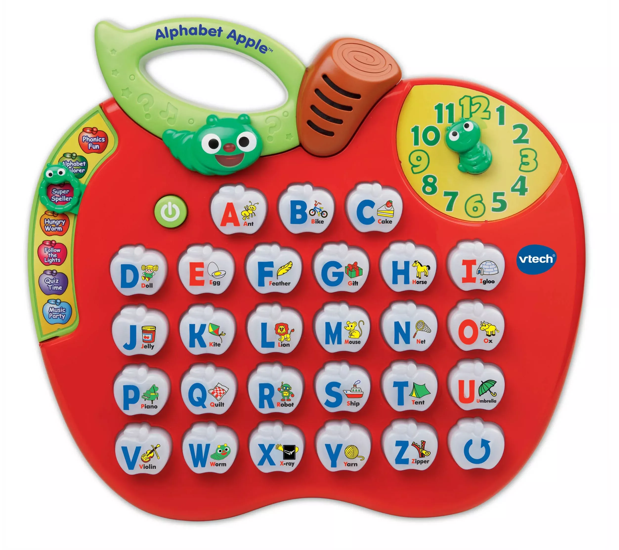 VTech Alphabet Apple Learning Toy for Preschoolers, Red, 35.6x33x