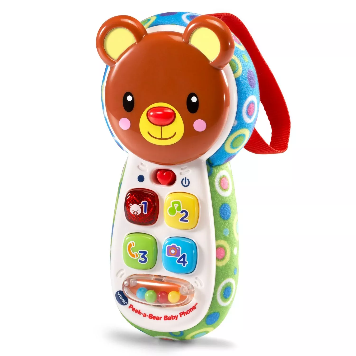 VTech Baby Peek-a-Bear Phone - Multicolor Plastic Toy, Model 80-502700