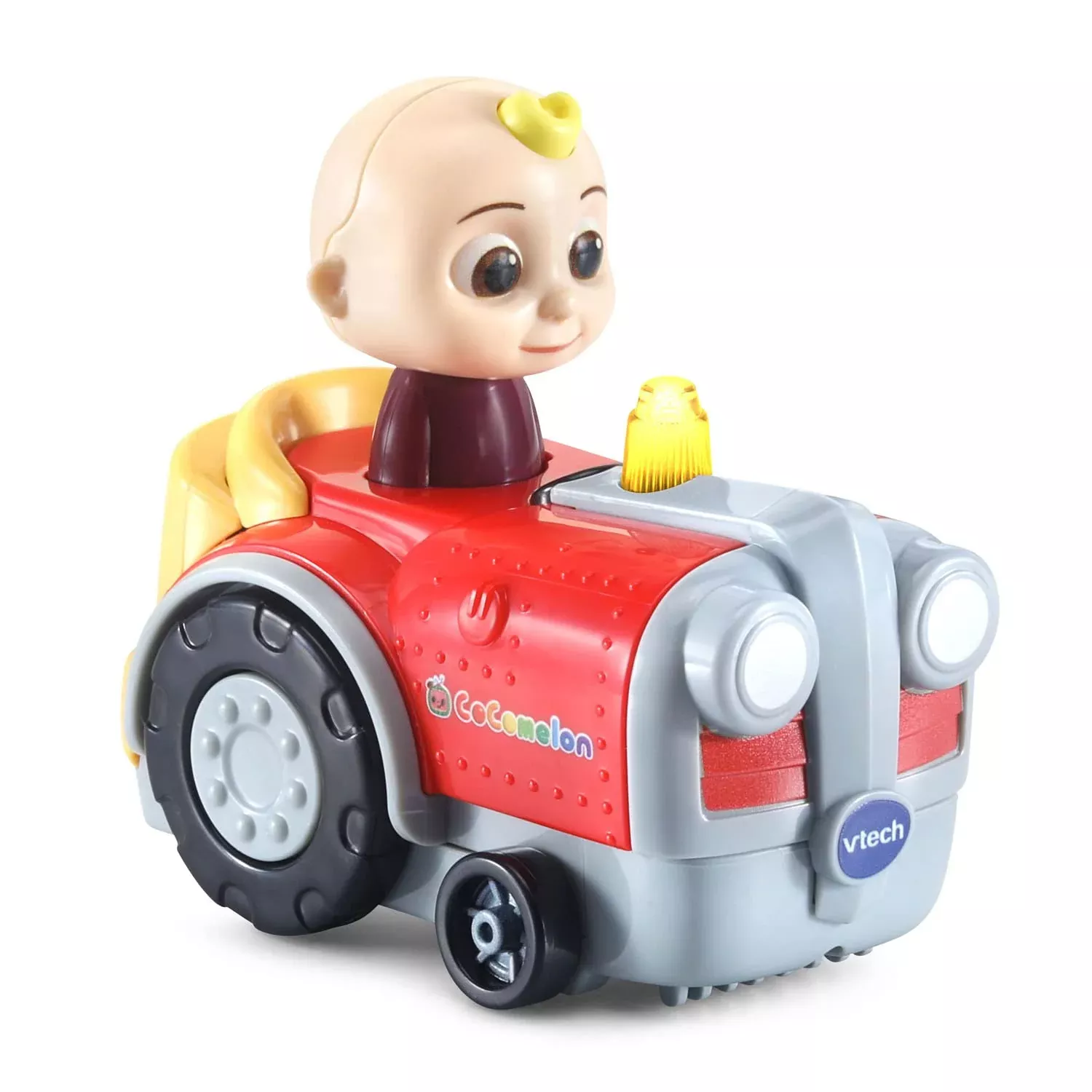 Vtech Cocomelon Go! Go! Smart Wheels Jj'S Tractor And Track
