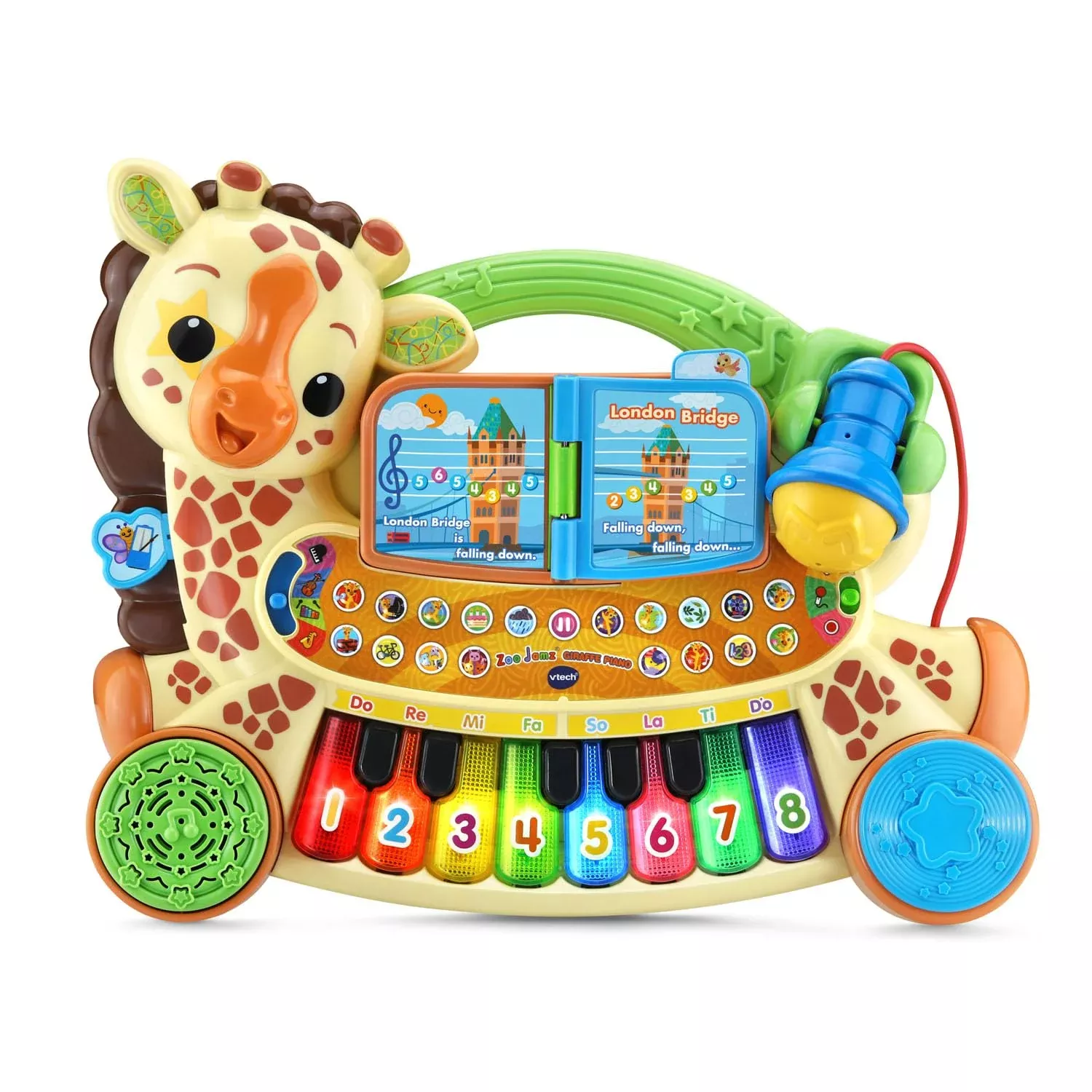 VTech Giraffe Piano Musical Toy for Ages 1.5-4, Multicolor