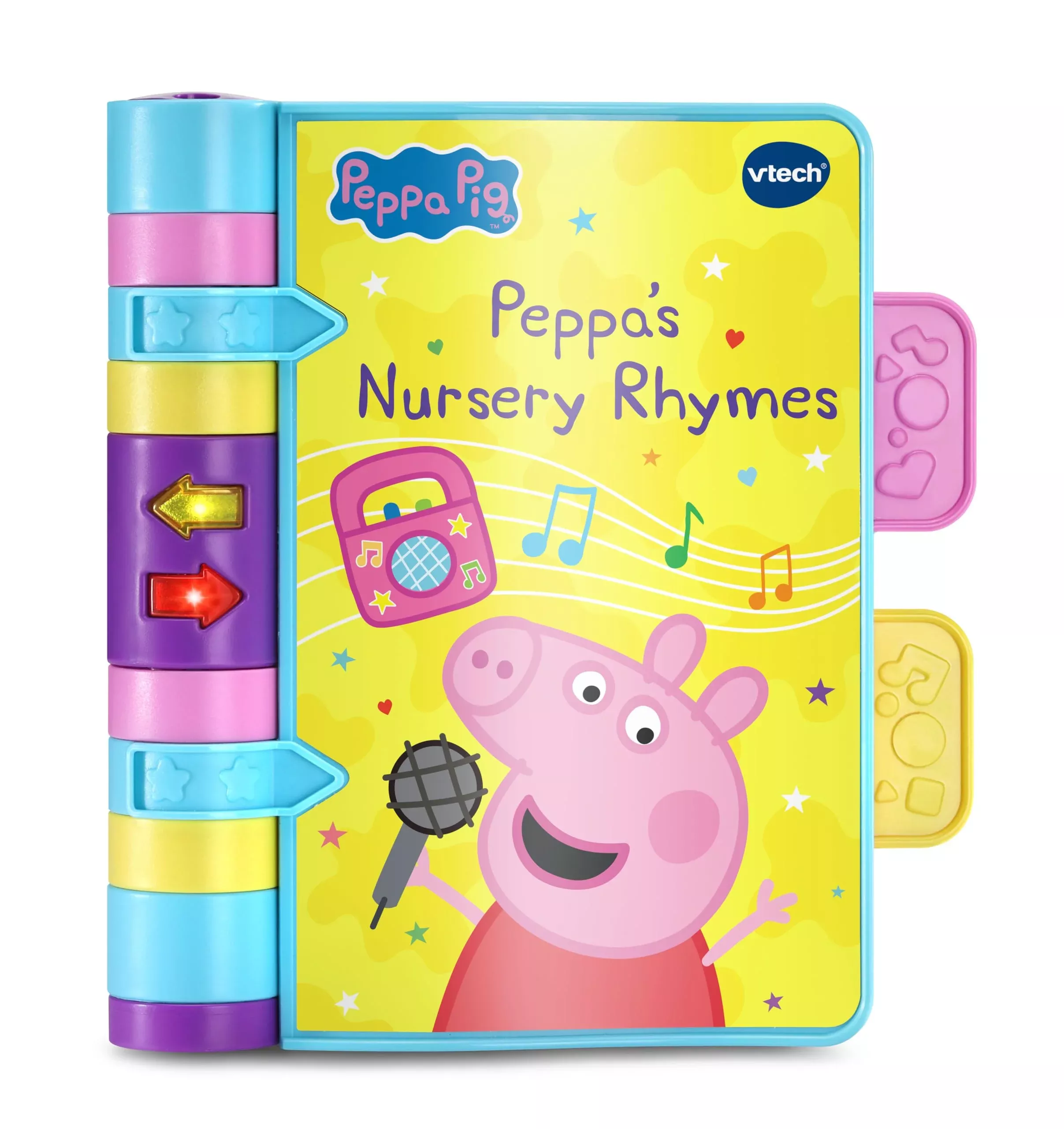 VTech Peppa Pig Rhyme Book Light-Up Buttons Multicolor 5.4"