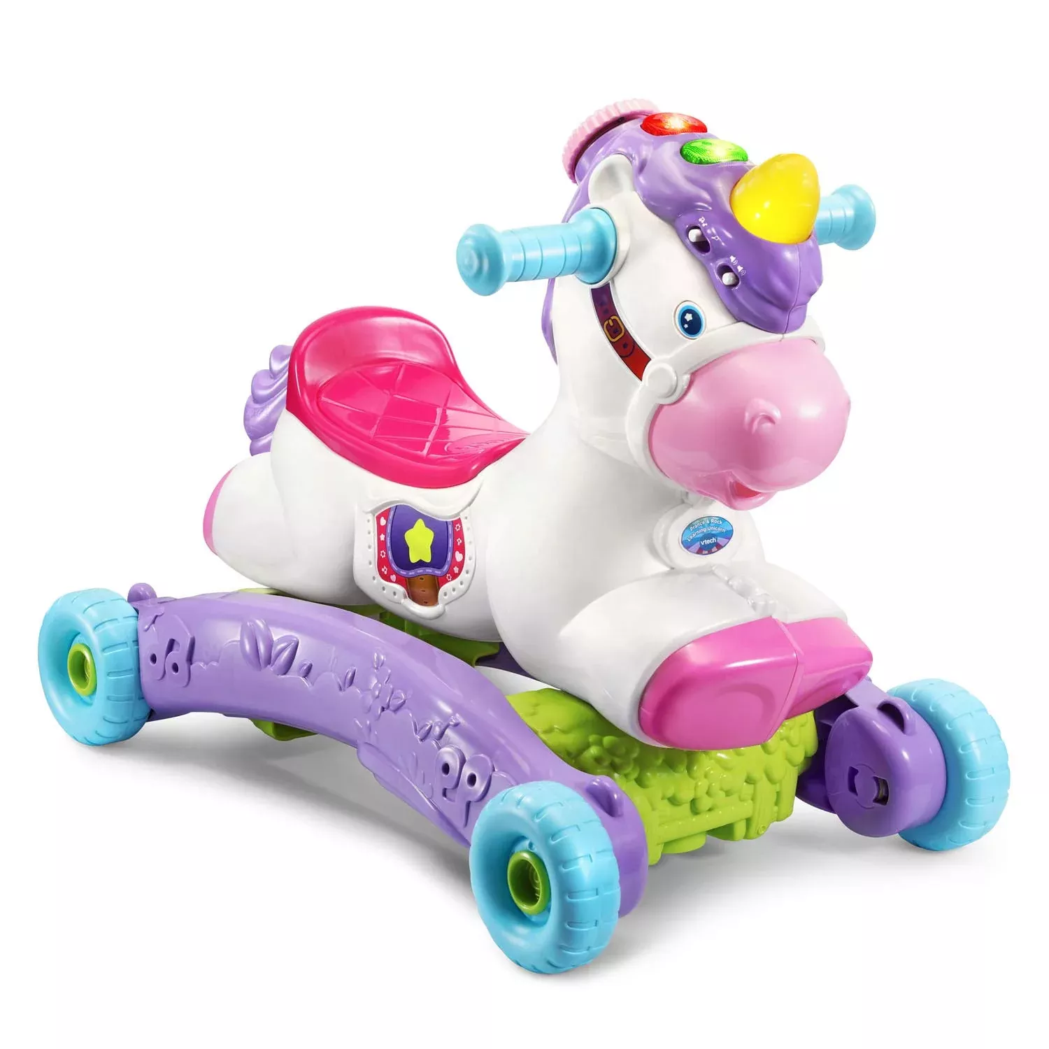 VTech Prance and Rock Learning Unicorn Ride-On Toy Multicolor 12-36M