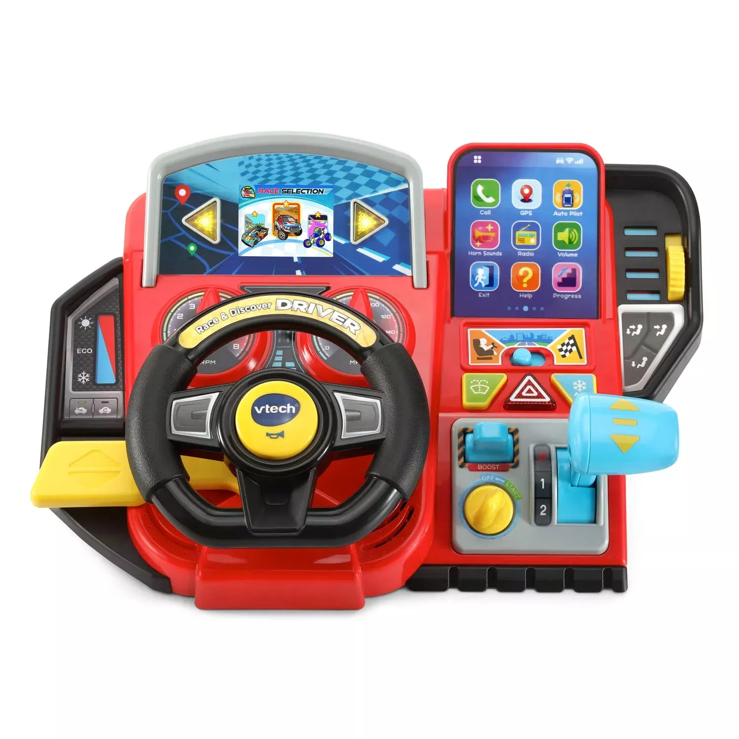 VTech Race and Discover Driver Toy for Preschoolers, Multicolor, 13.1"