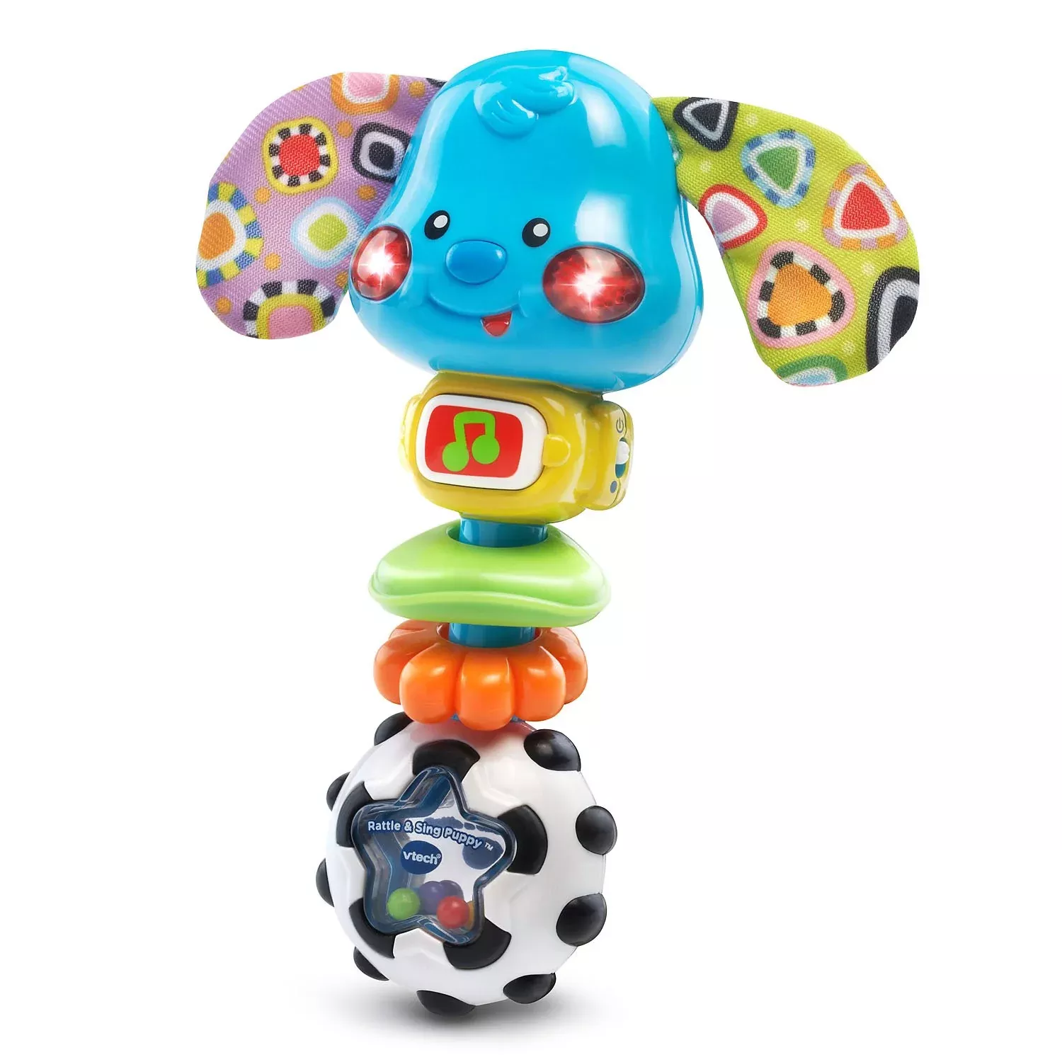 VTech Rattle and Sing Puppy Toy for Babies, Multicolor, 5.3"