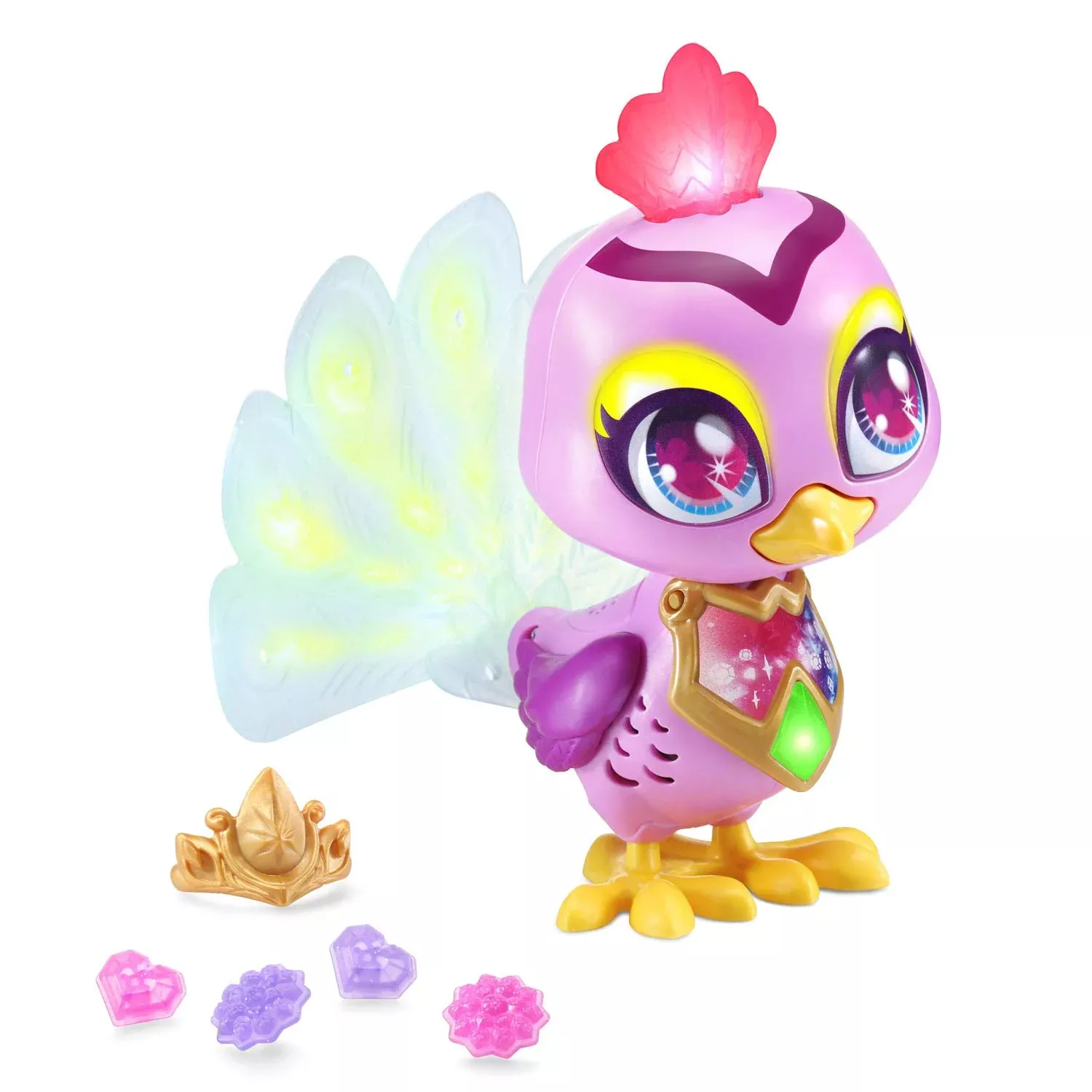 VTech Sparklings Penny the Peacock Toy 5.08" Colorful Interactive Play