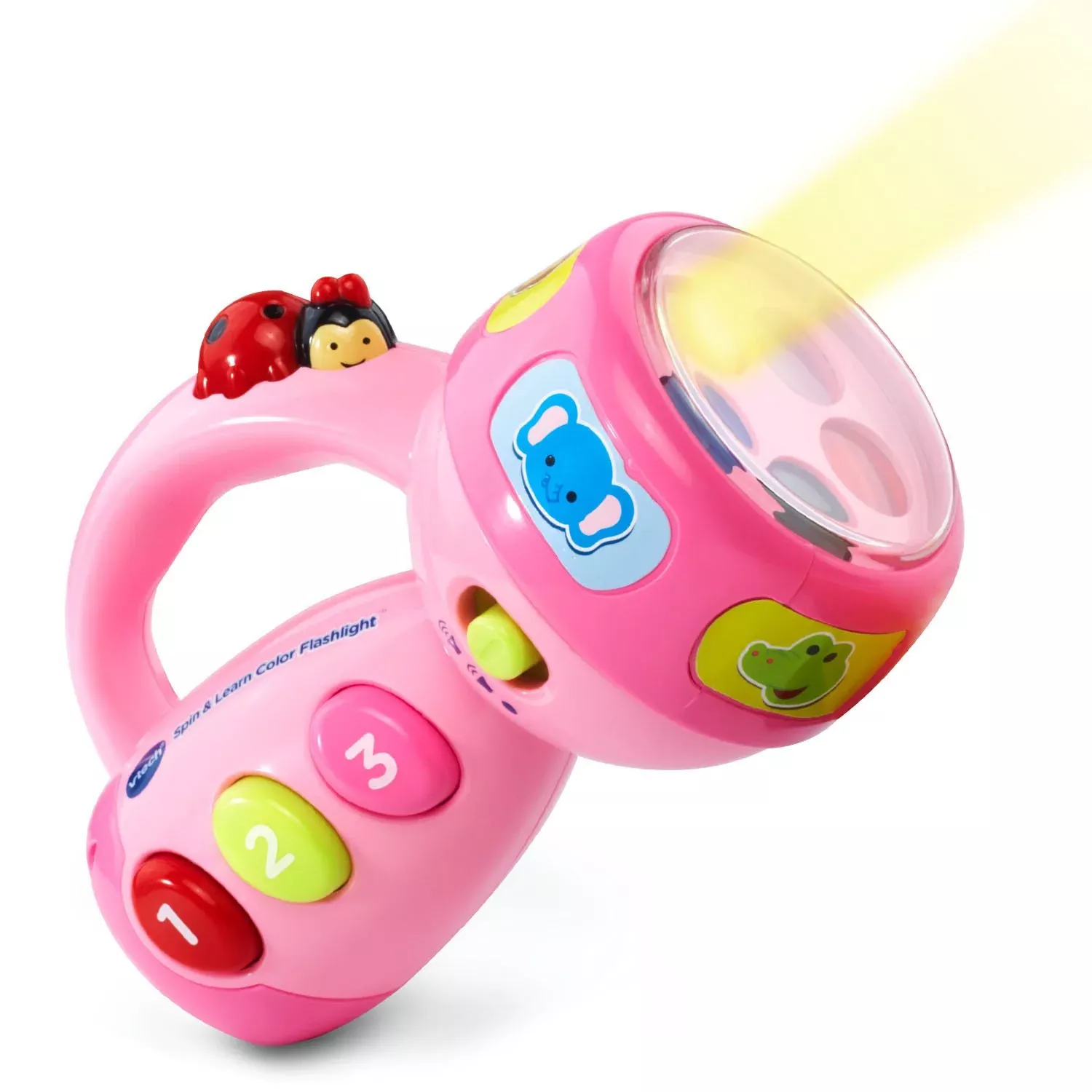 VTech Spin and Learn Color Flashlight, Pink, Compact Educational Toy