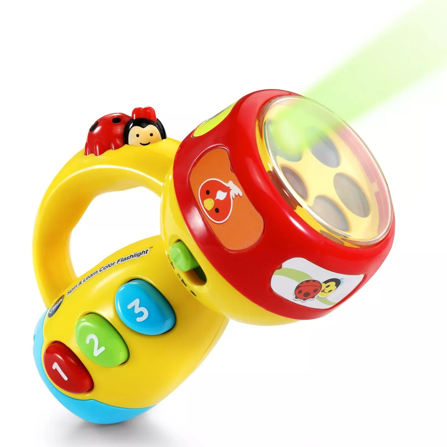 VTech Spin and Learn Color Flashlight - Yellow, 4.2" x 5