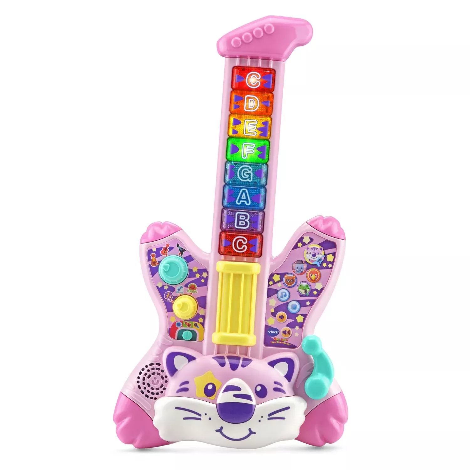 VTech Zoo Jamz Tiger Rock Guitar, Pink, 7.7" x 14