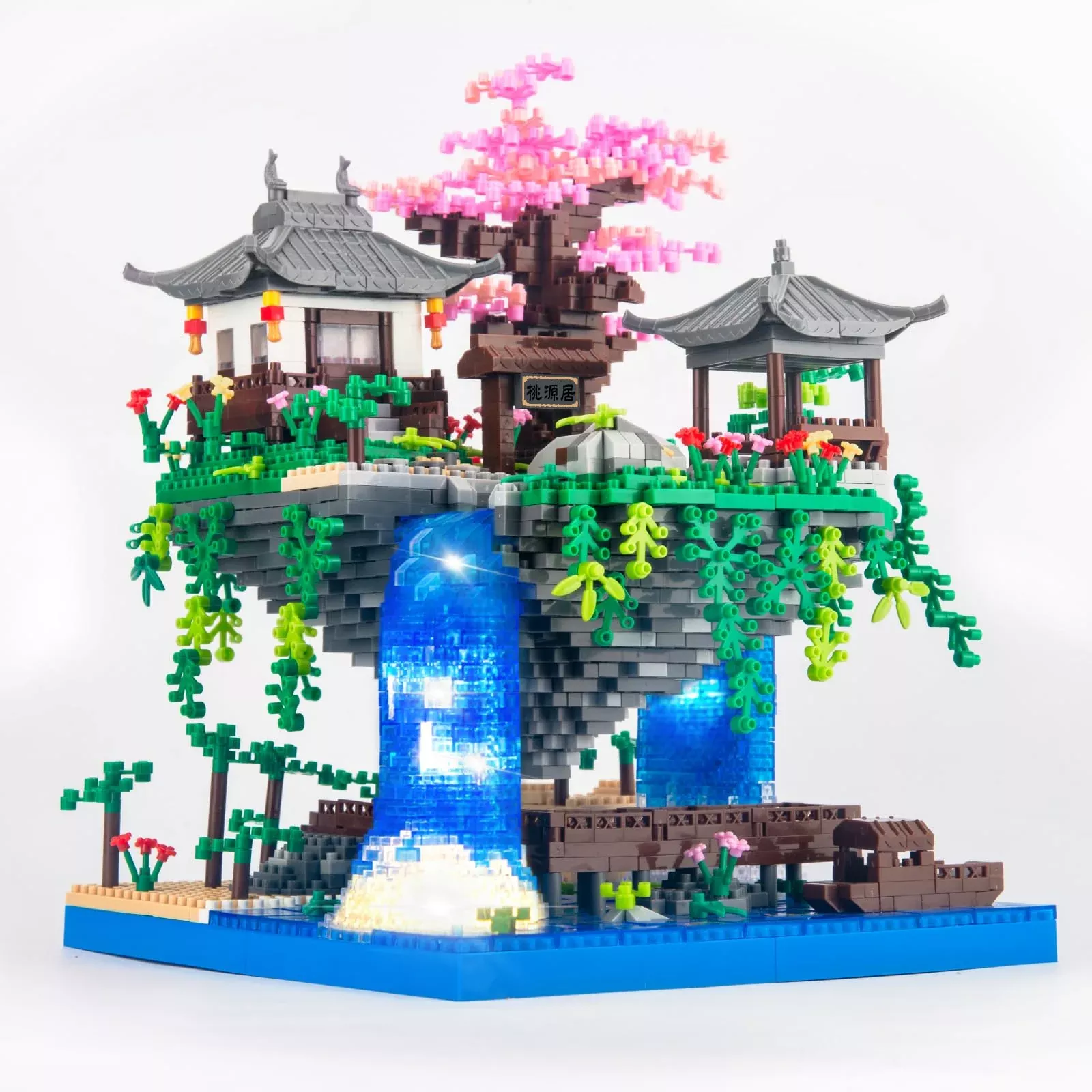 Vziimo Cherry Blossom Bonsai Tree Building Block Set - 2705 Pieces, Pl