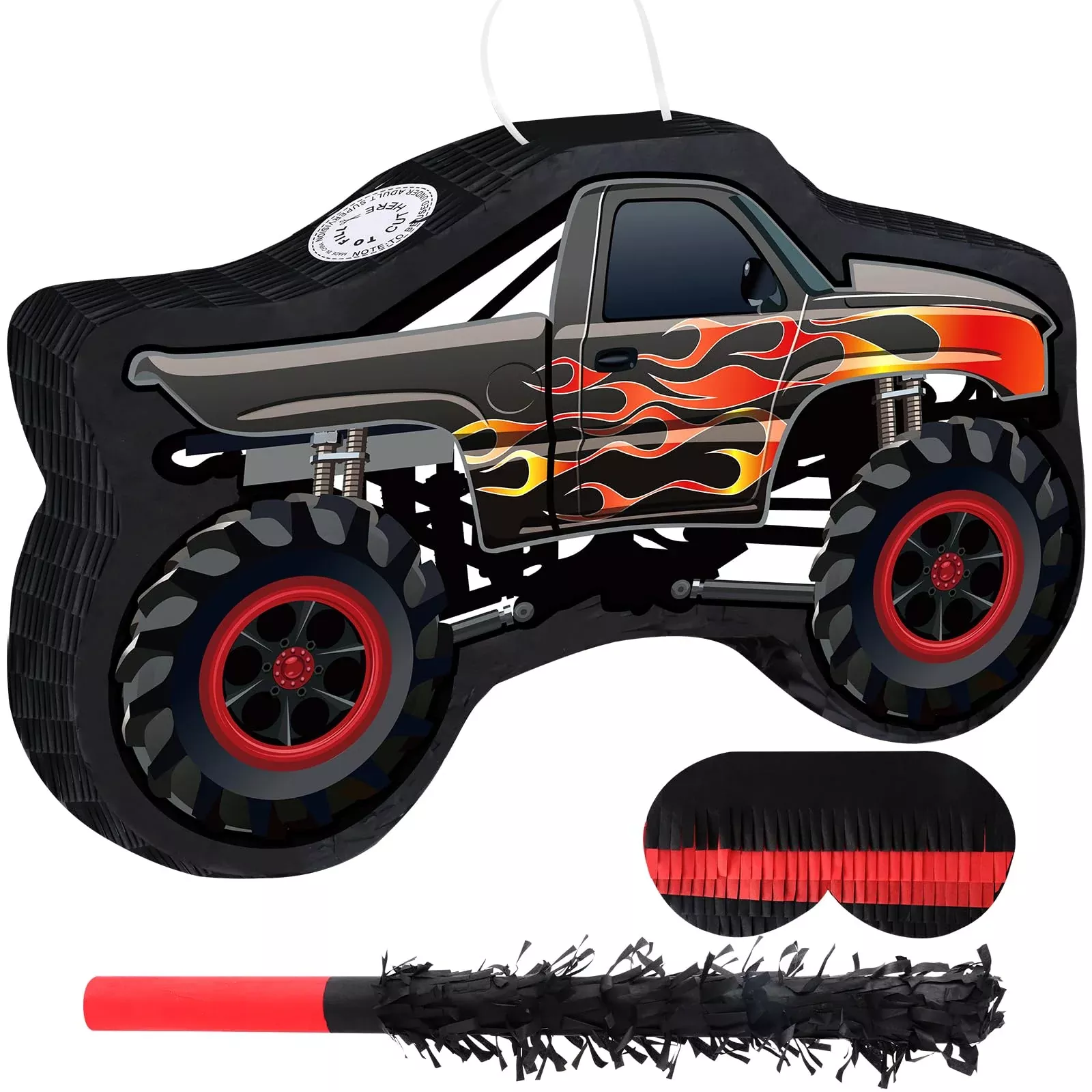 Waenerec Small Car Piñata 16x12.9 Inch Multi-colored Party