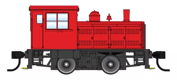 Walthers 910-10017 Plymouth ML-8 Switcher Red with Pilot Stripes - DC