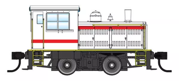 Walthers 910-10020 Plymouth ML-8 Switcher White - DC