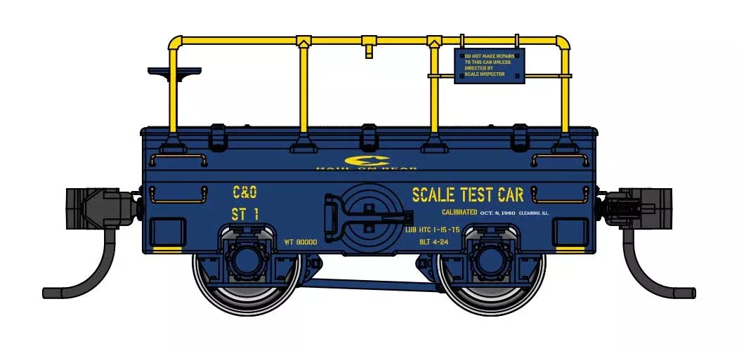 Walthers 920-105303 Scale Test Car Chesapeake & Ohio ST1