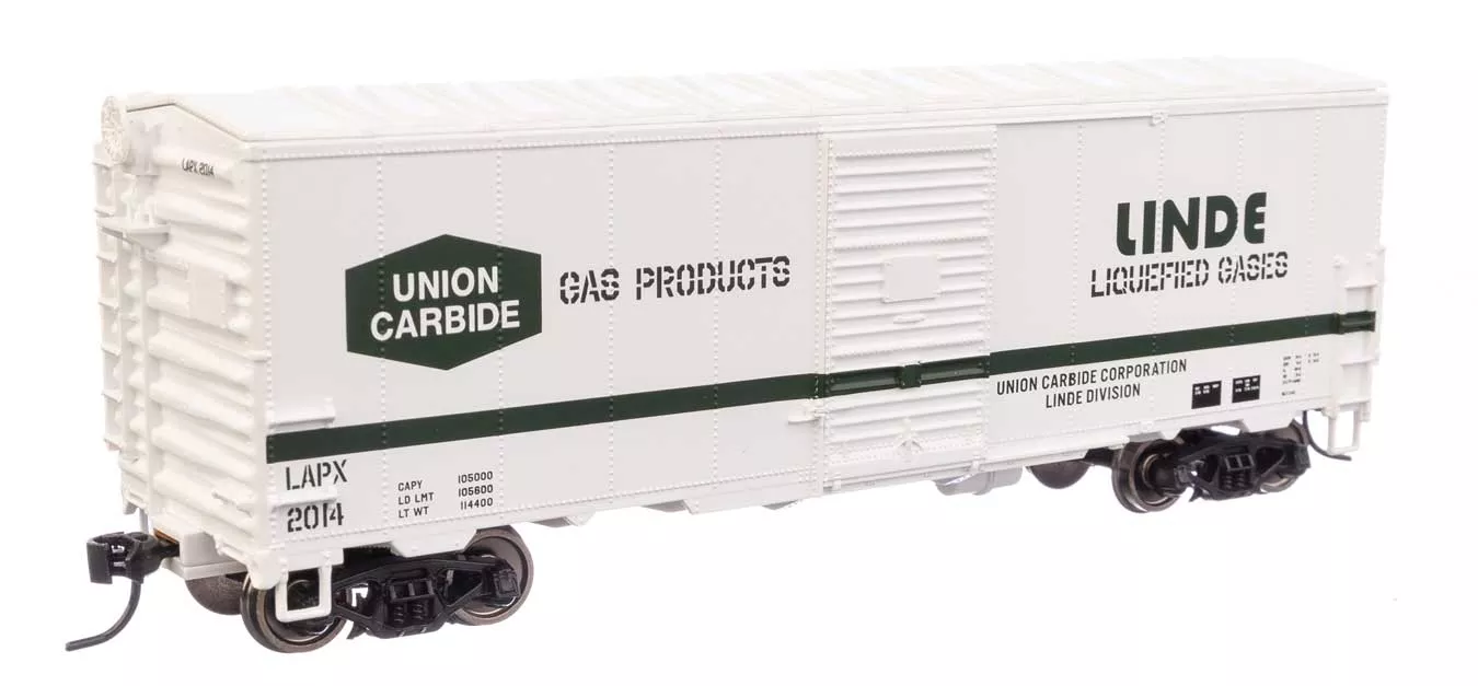 Walthers Mainline 910-1208 HO Scale 40' AAR Modernized 1948 Boxcar Linde Gas LAPX 2014
