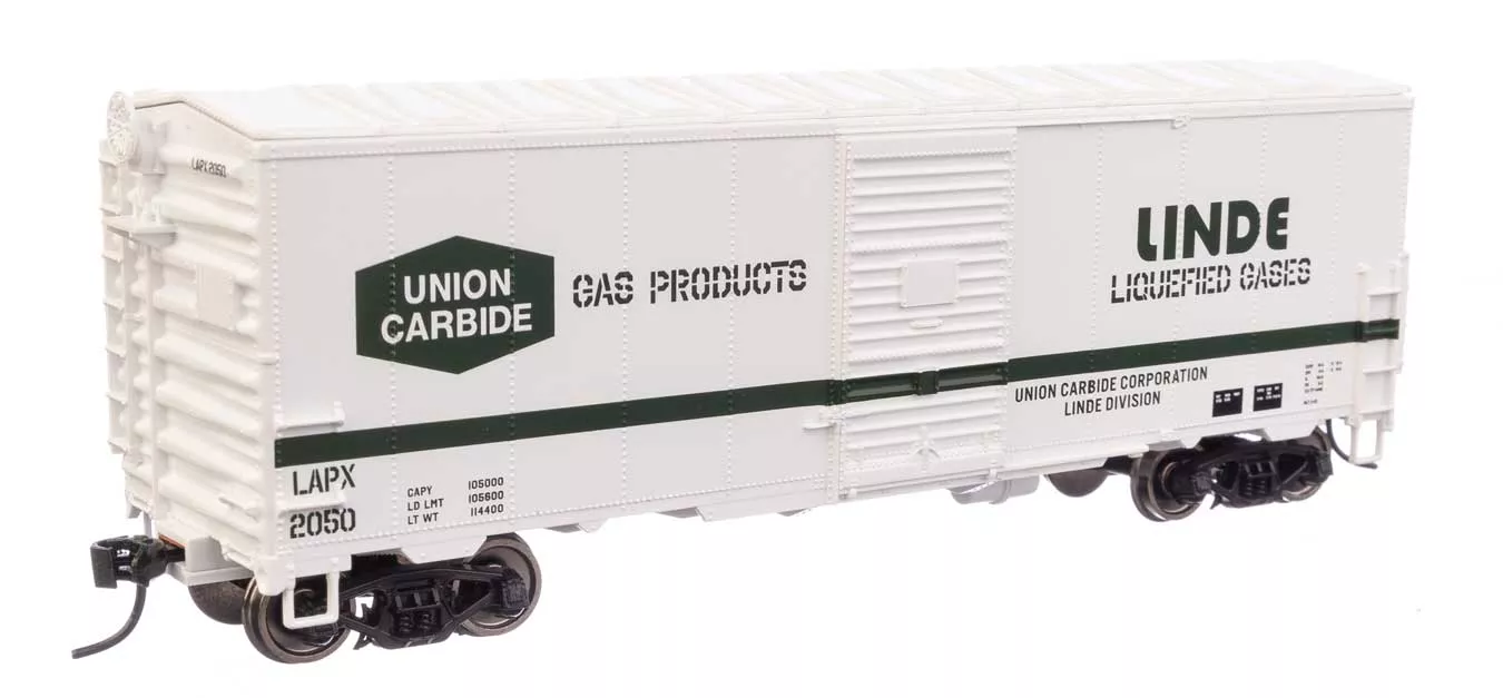 Walthers Mainline 910-1209 HO Scale 40' AAR Modernized 1948 Boxcar Linde Gas LAPX 2050