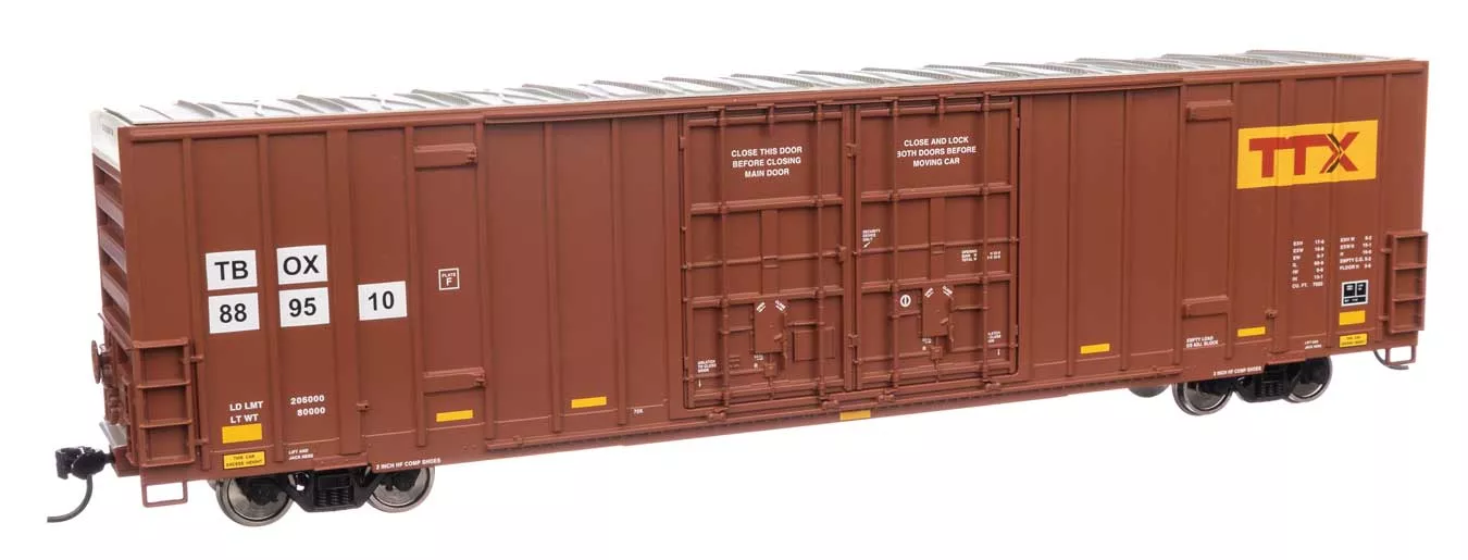 Walthers Mainline 910-3040 HO Scale 60' High Cube Boxcar TTX Patch TBOX 889510