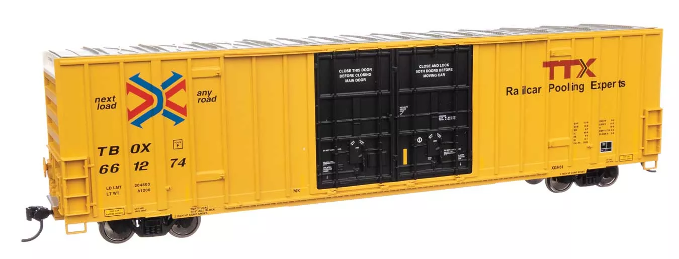Walthers Mainline 910-3044 HO Scale 60' High Cube Boxcar TTX TBOX 661274