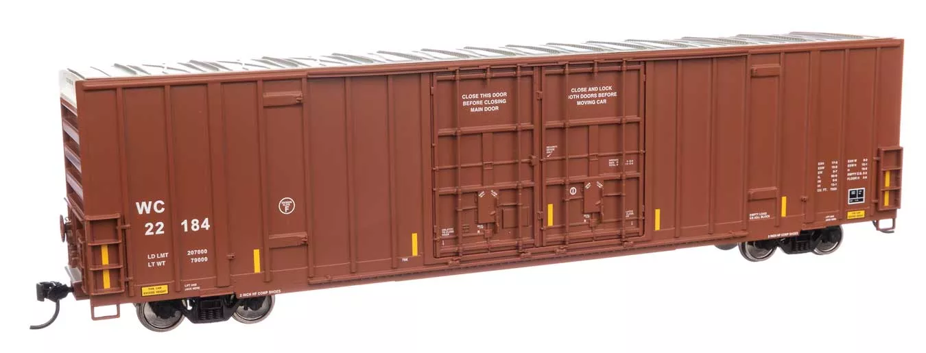 Walthers Mainline 910-3052 HO Scale 60' High Cube Boxcar Wisconsin Central WC 22184