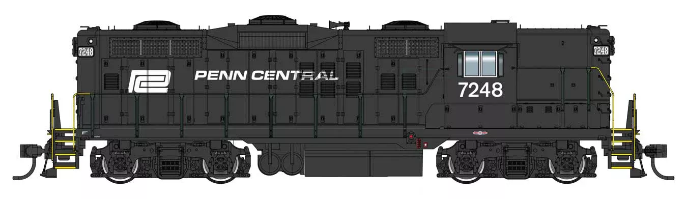 Walthers Proto 920-49732 HO Scale EMD GP9 Penn Central PC 7257 - DC